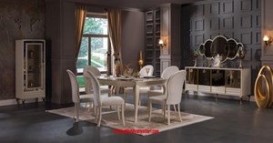 İstikbal Mobilya Elite Yemek Odası Takımı Gümüşlük Modeli