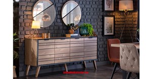 İstikbal Mobilya İndigo Yemek Odası Takımı Büfe&Ayna Modeli