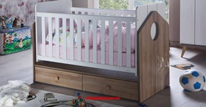 İstikbal Mobilya Santino Bebek Odası Takımı Beşik Modeli
