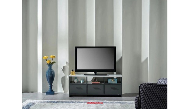 Safir Antrasit TV Sehpası
